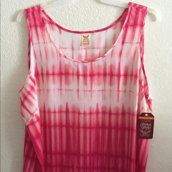 Faded Glory Tops - Faded Glory Woven Tank Top Size 3X Pink NWT